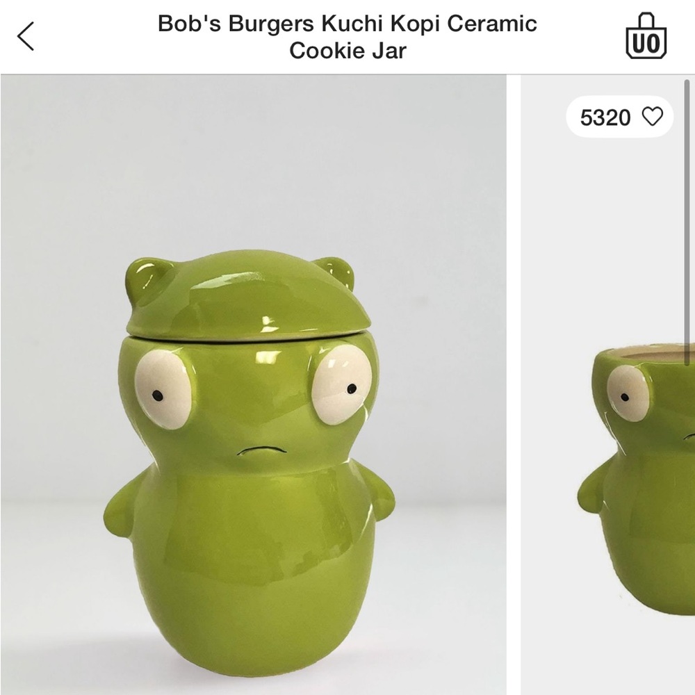Bob's Burgers Kuchi Kopi Ceramic
Cookie Jar